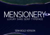 Mensionery Semi-Bold Font - Featured Image
