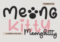 Meong Kitty Duo Font - Featured Image