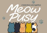Meow Pusy Font - Featured Image