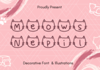 Meows Nepil Font - Featured Image