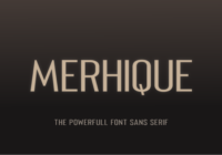 Merhique Family Font - Featured Image