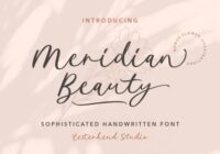Meridian Beauty Font - Featured Image