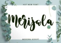 Merijola Font - Featured Image
