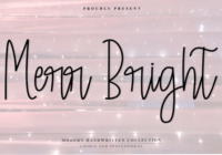 Merr Bright Font Font - Featured Image