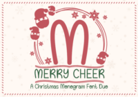 Merry Cheer Monogram  Font - Featured Image