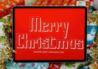 Merry Christmas Shadow Font - Featured Image