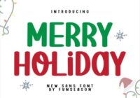 Merry Holiday Font - Featured Image