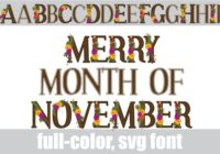 Merry Month of November Font - Featured Image