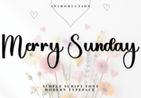 Merry Sunday Font - Featured Image