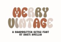 Merry Vintage Font - Featured Image