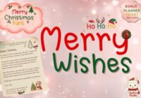 Merry Wishes Font - Featured Image