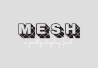 Mesh Font - Featured Image