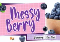Messy Berry Font - Featured Image