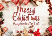 Messy Christmas Font - Featured Image