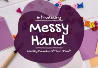 Messy Hand Font - Featured Image