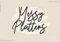 Messy Platters Font - Featured Image