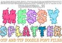 Messy Splatter Font - Featured Image