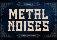 Metal Noises Font - Featured Image