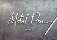 Metal Pen Script Font - Featured Image