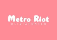 Metro Riot Font - Featured Image
