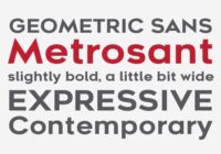 Metrosant Font - Featured Image