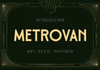 Metrovan Font - Featured Image