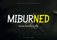 Miburned Font - Featured Image
