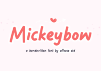 Mickeybow Font - Featured Image