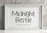 Midnight Bestie Font - Featured Image