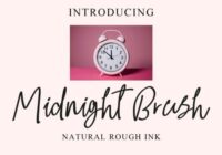 Midnight Brush Font - Featured Image