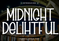 Midnight Delihtful Font - Featured Image