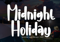 Midnight Holiday Font Font - Featured Image