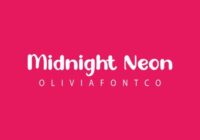 Midnight Neon Font - Featured Image