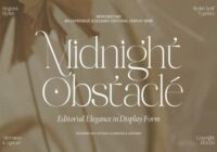 Midnight Obstacle Font - Featured Image
