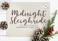 Midnight Sleighride Font - Featured Image