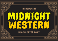 Midnight Western Font - Featured Image