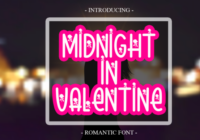 Midnight in Valentine Font - Featured Image