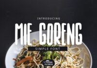 Mie Goreng Font - Featured Image