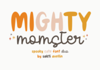 Mighty Momster Font - Featured Image