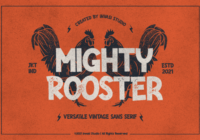 Mighty Rooster Font - Featured Image