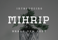 Mihrip Font - Featured Image