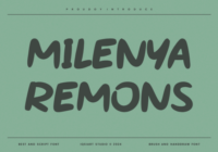 Milenya Remons Font - Featured Image