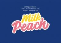 Milk Peach Font - Featured Image