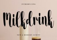 Milkdrink Font - Featured Image