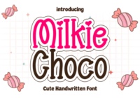 Milkie Choco Font - Featured Image