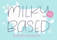 Milky Based Font - Featured Image