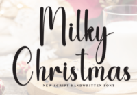 Milky Christmas Font - Featured Image