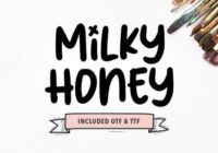 Milky Honey Font - Featured Image