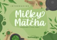 Milky Matcha Font - Featured Image