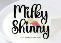 Milky Shinny Font - Featured Image